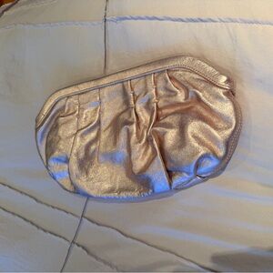 Express Metallic Gold Clutch